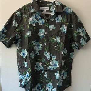Old Navy Black Floral Men's Shirt